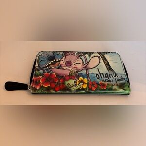 Disney Lilo & Stitch Faux Leather Zip-Around Wallet